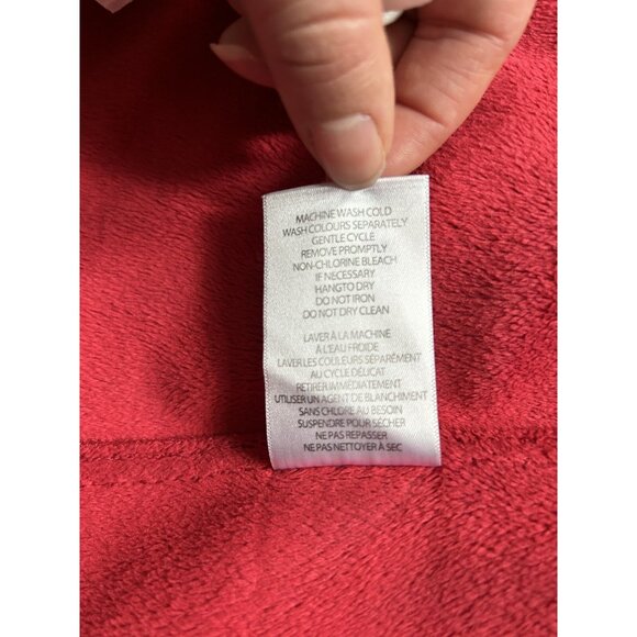 women’s L red Cloudveil coat hooded Large light warm jacket trench shell - Picture 10 of 10